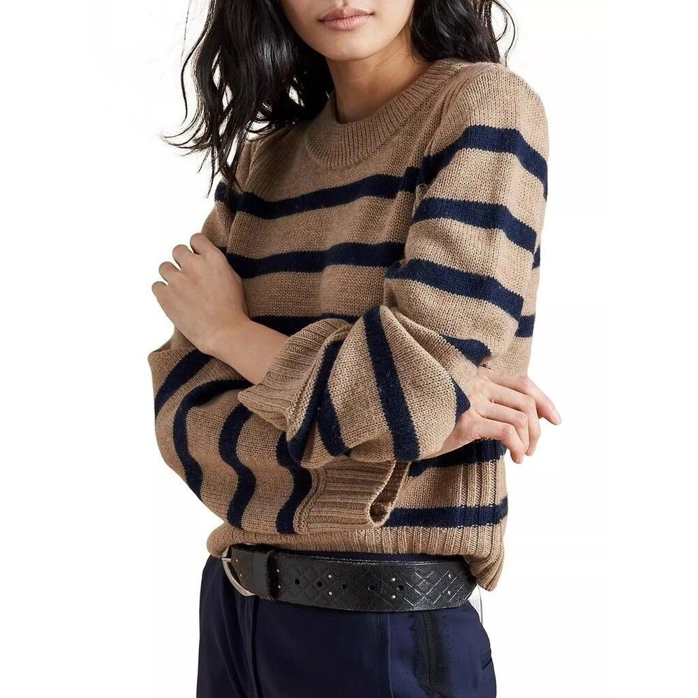 La Ligne Womens Jack Merino Wool Sweater  Pullover Crewneck Knit Jumper Size XS